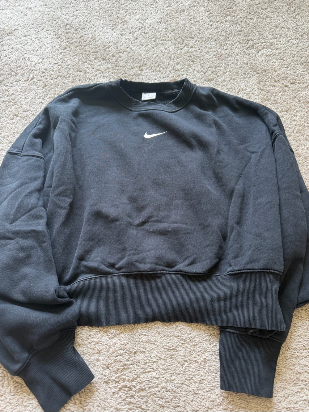 Nike Black Women’s Phoenix   Crewneck Sweatshirt size Large